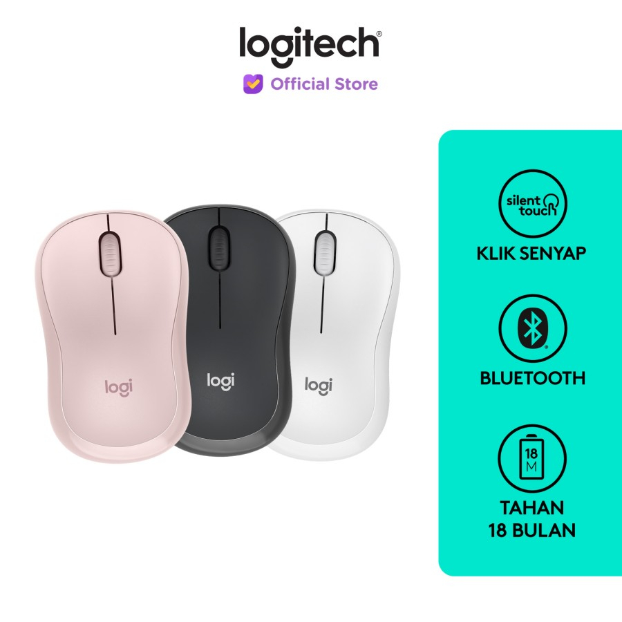 Logitech M240 Mouse Wireless Bluetooth Silent Click