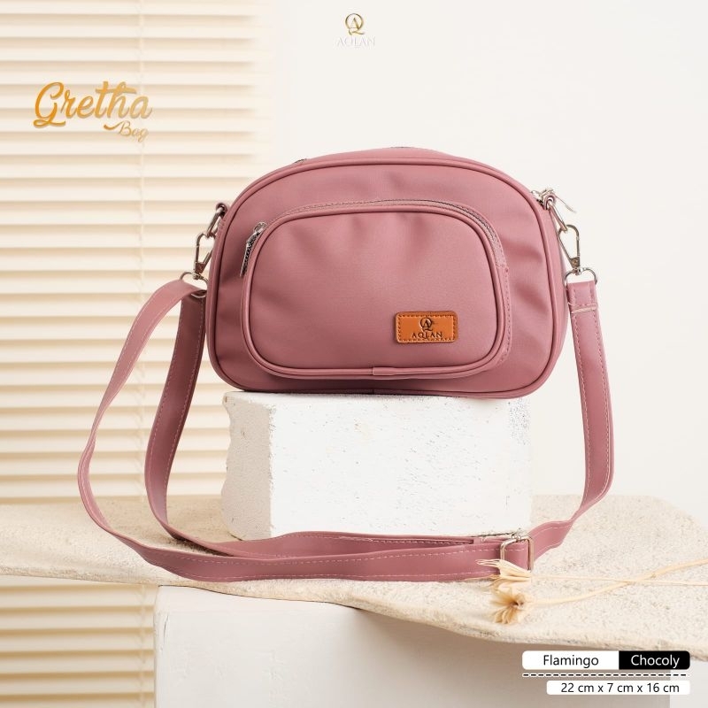 TAS SELEMPANG GRETA BAHAN CHOCOLY ANTI AIR PREMIUM