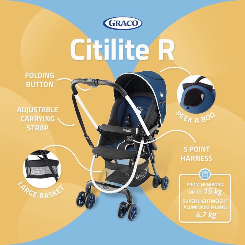 GRACO STROLLER CITILITE (PRELOVED)