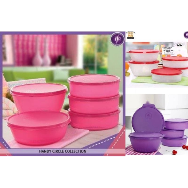 HANDY CIRCLE COLLECTION IFA COOKWARE WADAH TEMPAT SERBAGUNA TUPPERWARE MEREK IFA KUALITAS TERBAIK