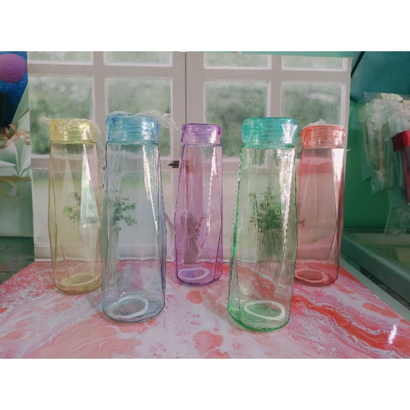 Botol Kaca Diamond Crystal / Kristal Tumbler Glass / Botol Air Panas Dingin