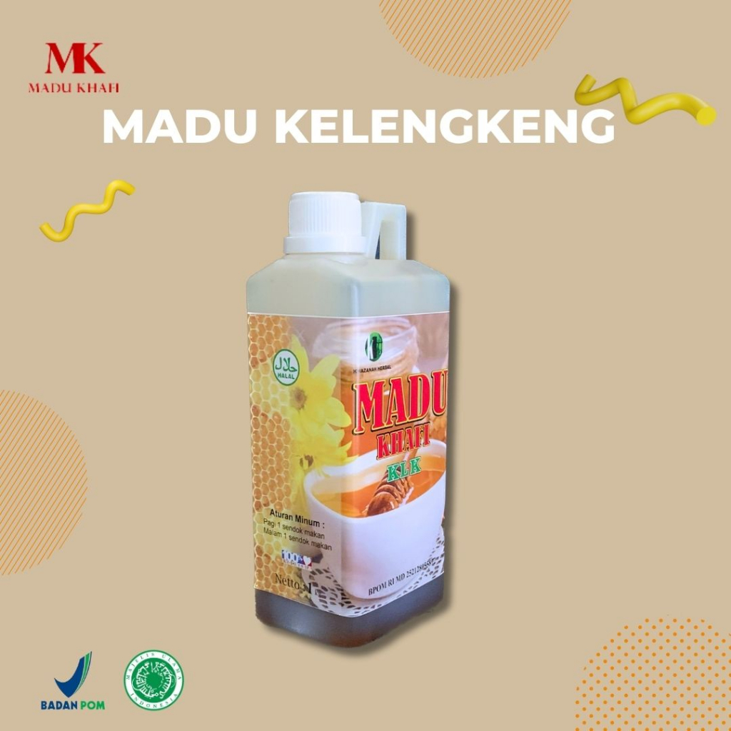 

Madu khafi kelengkeng premium isi bersih 1kg