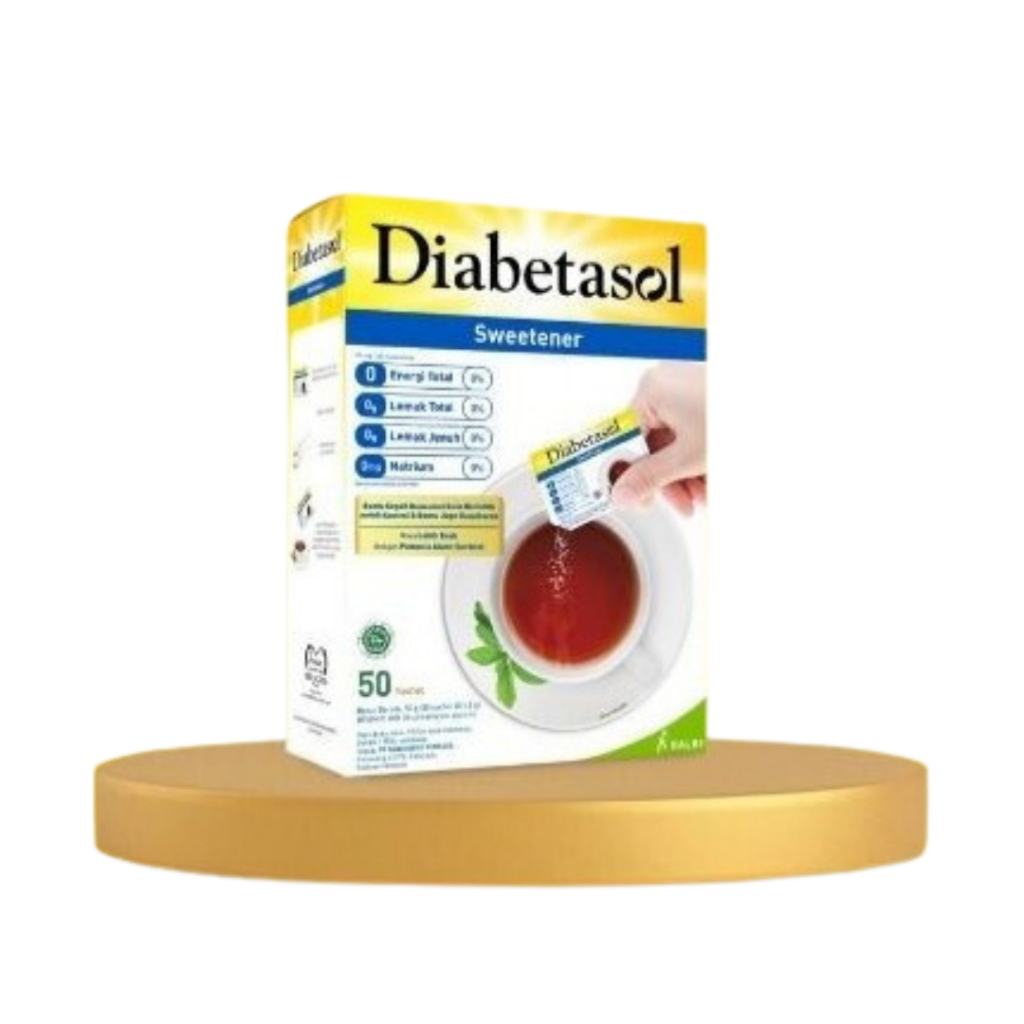 

DIABETASOL SWEETENER NO CALORIES 50'S × 1.5 G PEMANIS ALAMI TANPA KALORI