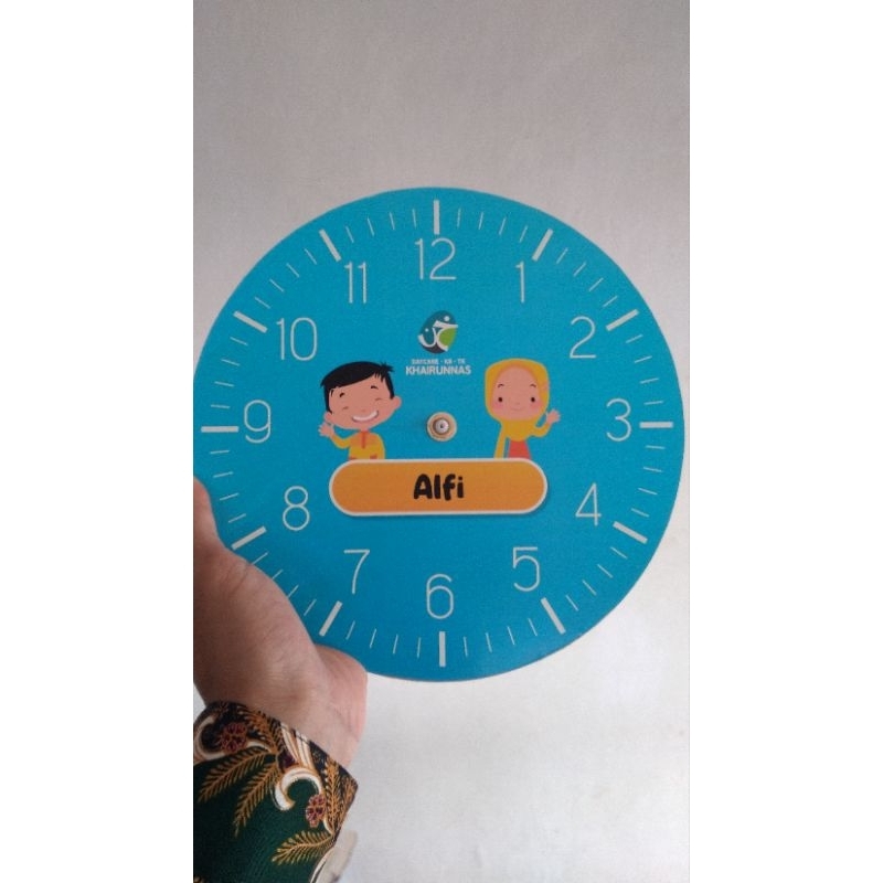 jam dinding custom mdf kayu