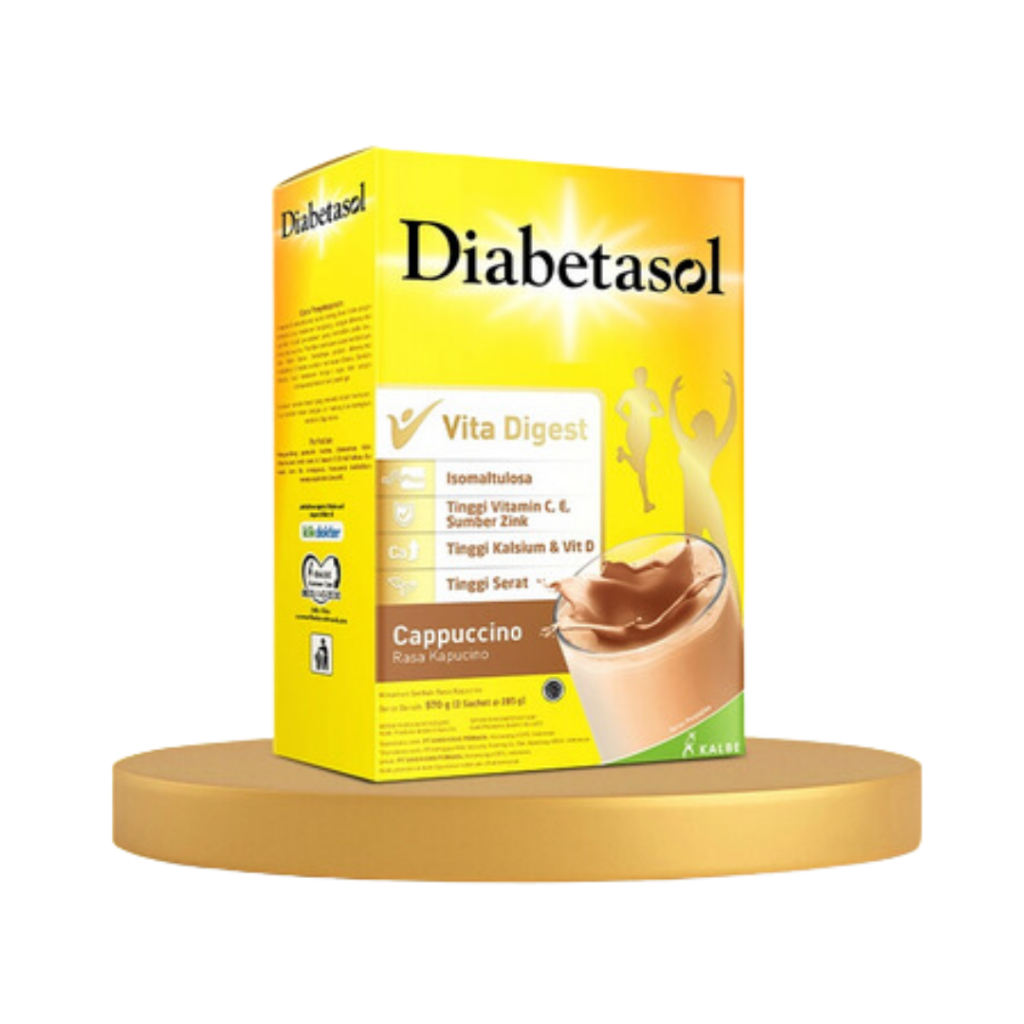 

DIABETASOL CAPPUCINO 570 G SUSU NUTRISI KHUSUS DIABETES