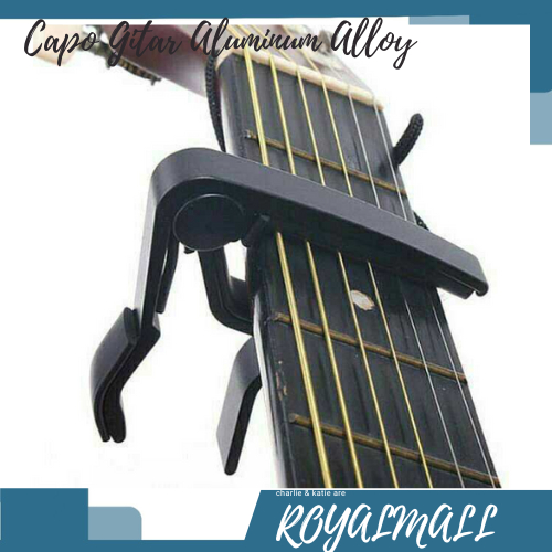 Capo Gitar Ukulele Aluminium Clamp Note Riser /  Alat Capo Kapo Kapok Jepit Penjepit Penahan Senar T