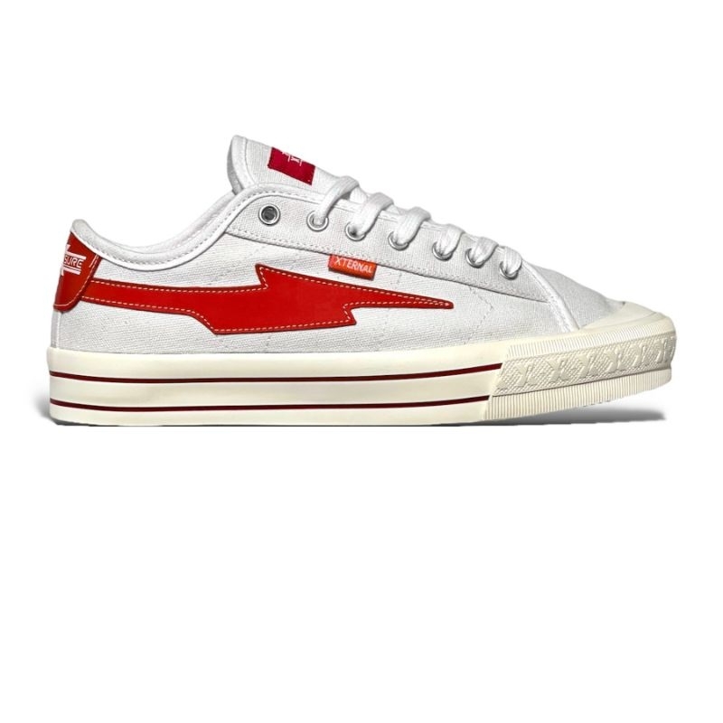 Sepatu XternalStepSure - Mitterns Storm Low White Red