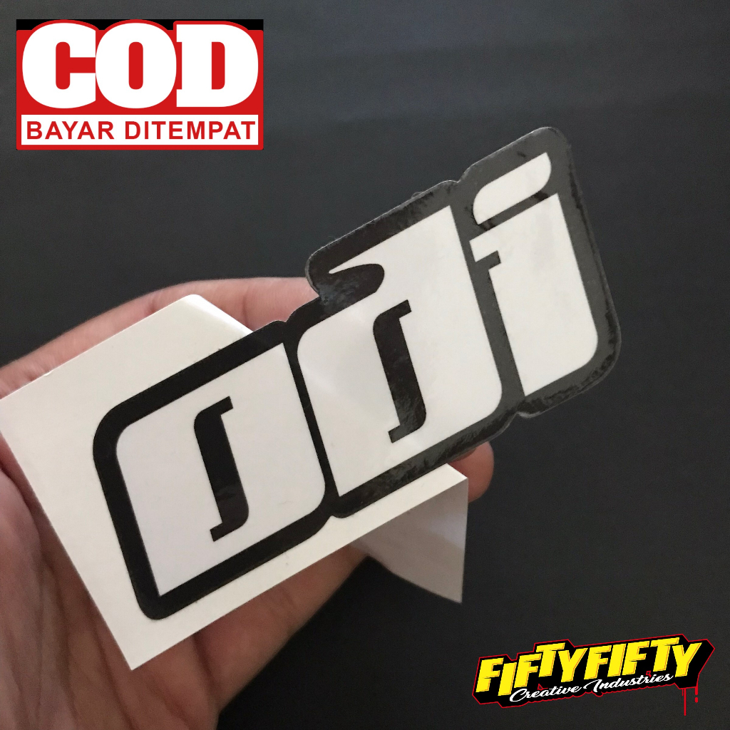 Stiker Print Cut ODI Stiker Printing Laminasi Glossy Stiker Motor Mobil Helm Sudah Membentuk Pola Desain