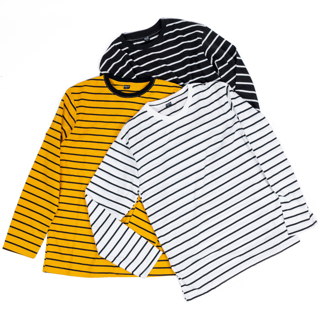 Long Sleeve Stripe V-14