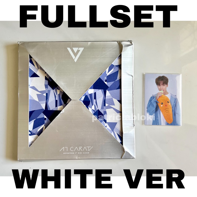 Fullset Debut Album 17 Carat Seventeen White Ver 17Carat unsealed scoups wonwoo jeonghan mingyu hosh