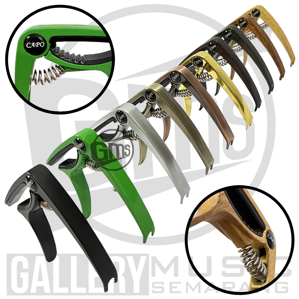 ORIGINAL!!! Guitar Capo Premium Penjepit Senar Gitar Kapo Gitar Akustik atau Elektrik Ukulele Bahan Besi Capo Gitar Akustik Elektrik