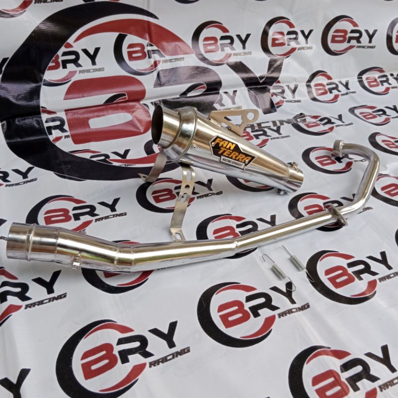 knalpot racing fanterra satria fu 150 jupiter mx new 135 jupiter mx old