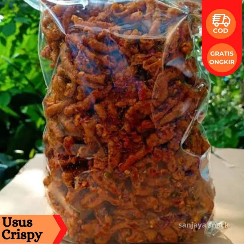 

Usus Ayam Crispy Pedas Daun Jeruk 200gr