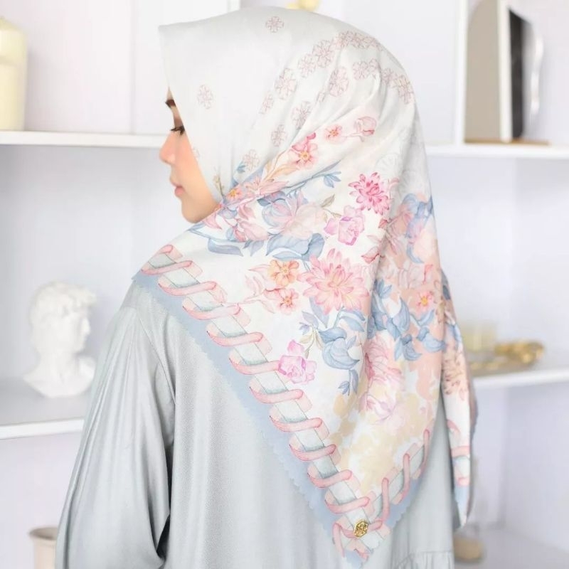 NHS.LOOKS - Arumi Signature Scarf (READY DUSTYBLUE ROSE)