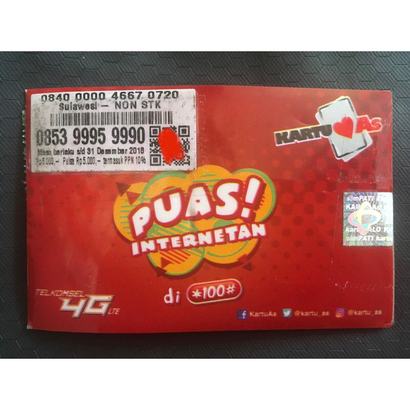 Nomor Cantik As telkomsel + combo Saktii