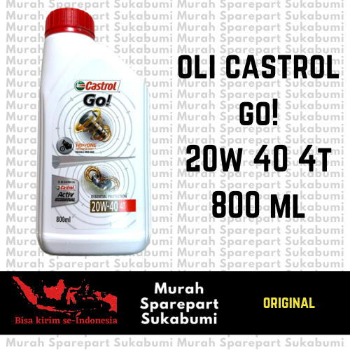 oli castrol go 20W-40 800ml ORIGINAL 100PERSEN