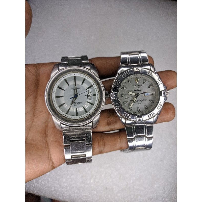 (TERJUAL) Seiko 5 sport automatic dan alba quartz