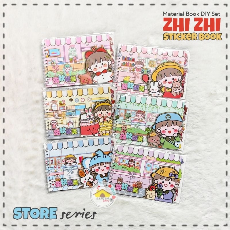

Sticker Book ZHI ZHI Material Book DIY Set STORE Series - 15 Sheet