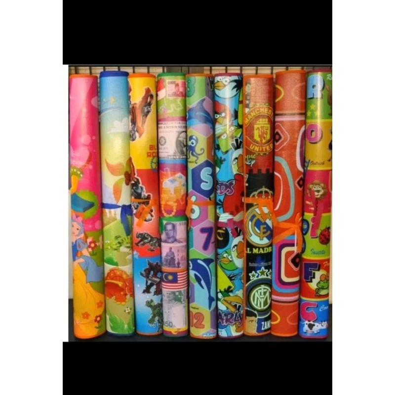 Tikar lipat spon /tikar karakter /tikar bermain /tikar karakter