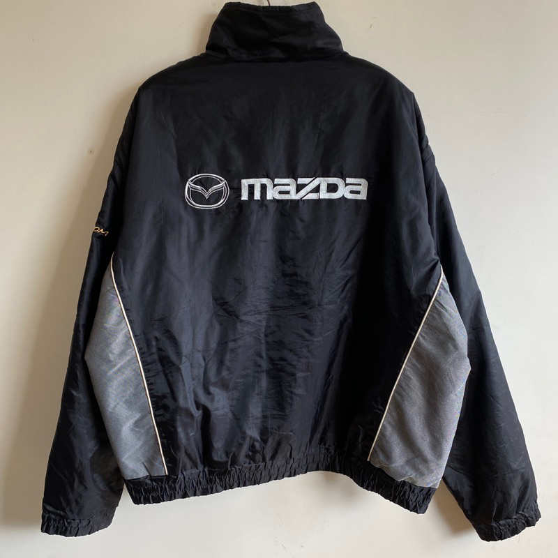 Jaket nascar mazda hitam oversize second