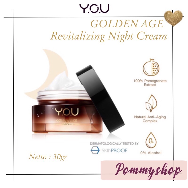 kosmetik You Golden Age Revitalizing Night Cream / Krim Wajah