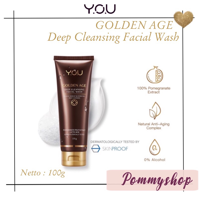 Kosmetik You Golden Age Pembersih Wajah / Deep Cleansing Facial