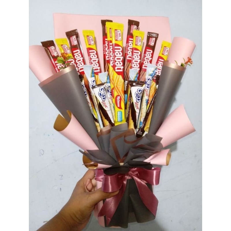

buket murah/buket snack / buket ultah doi/ buket spesial/buket graduation/buket cowok/ buket cewek