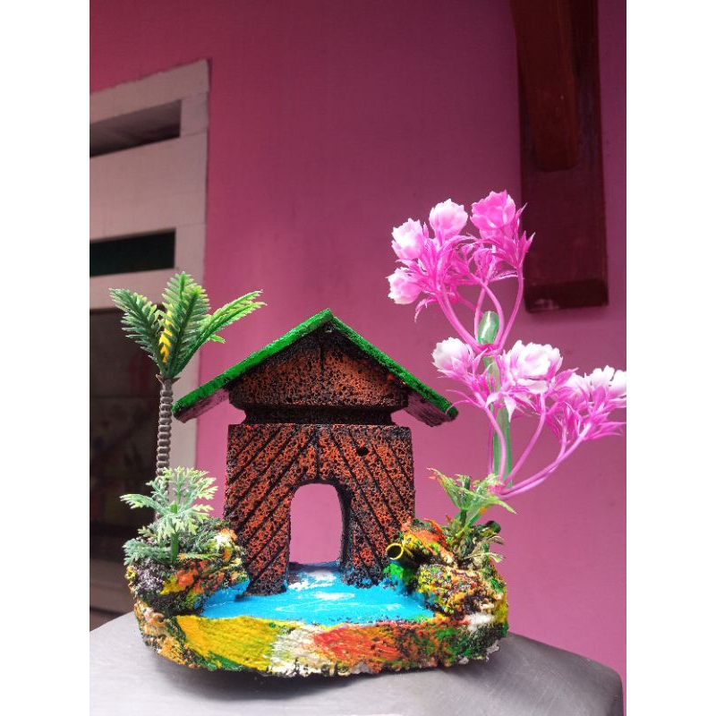 Hiasan Akuarium Terowongan Ikan Baru