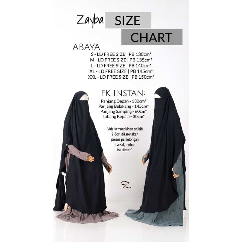 Zayba Set Gamis Syari Jilbab Instan French Khimar Knit Crincle Airflow Premium Cadar Tali Ummu Zabran Ummuzabran