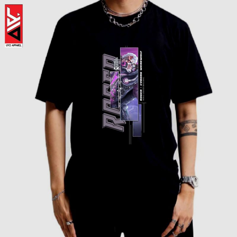 kaos mobile legends hero roger skin cyborg werewolf