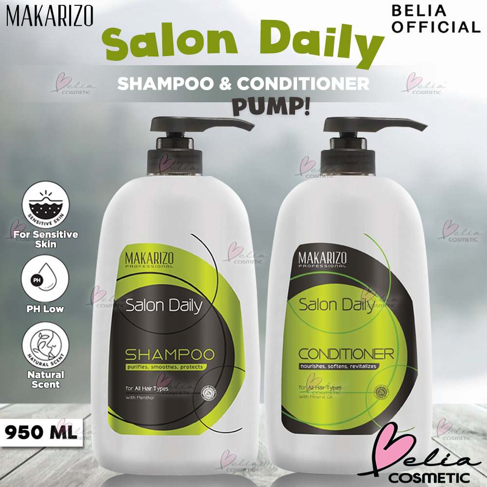 ❤ BELIA ❤ Makarizo Professional Salon Daily Professional Shampoo &amp; Conditioner Pump Bottle 950 mL