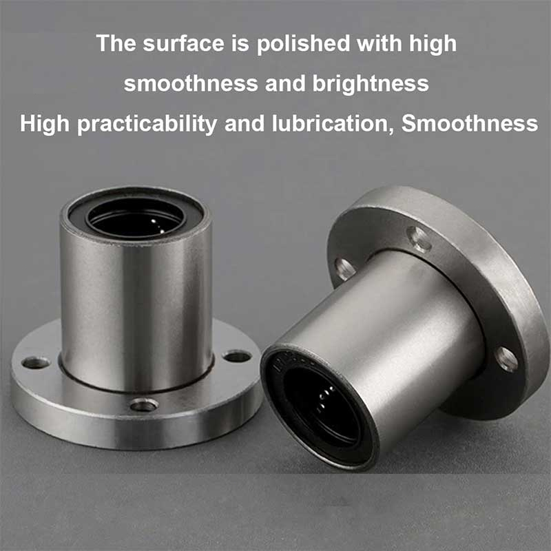 LMF 8UU / LMF8UU Linear Motion Bearing Round Flange Linear Bushing 8mm