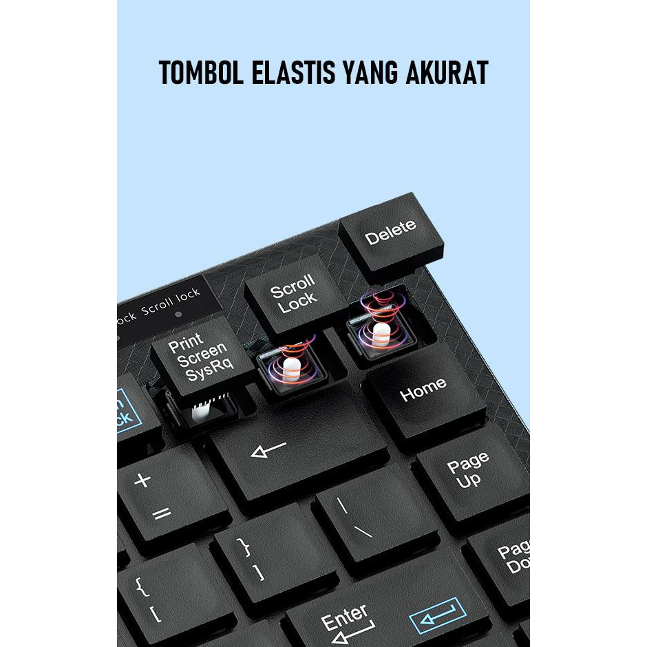 ROBOT Portable Mini Wired Keyboard RK10 Ultra-Thin Garansi Resmi 1 Tahun