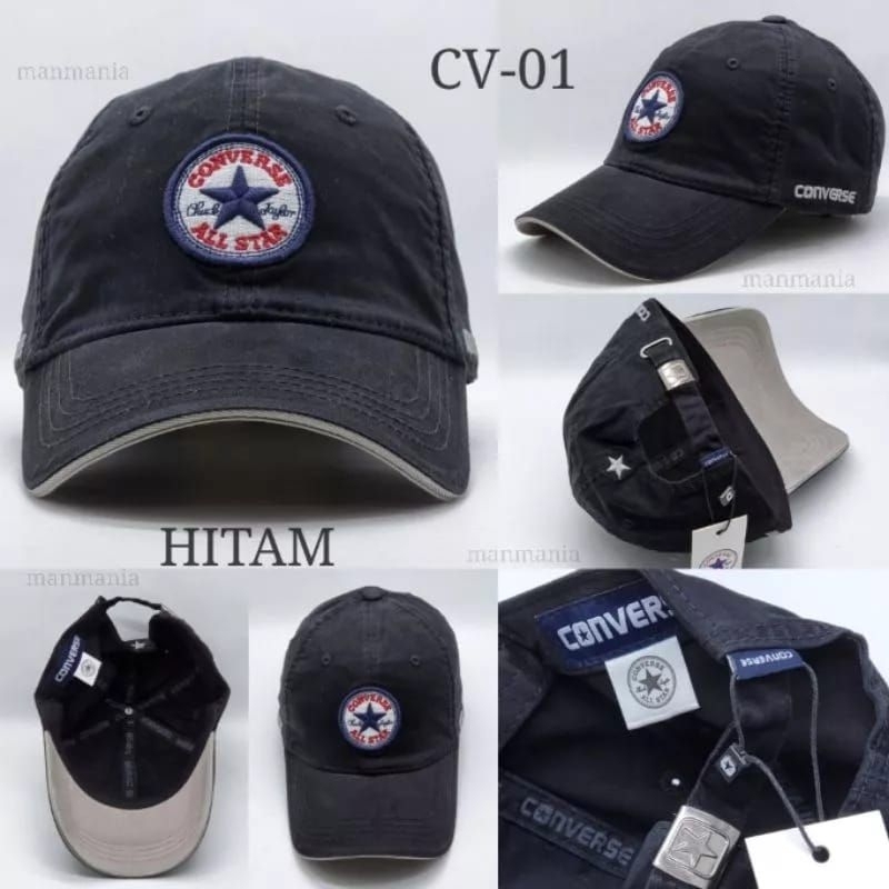 Topi Pria Branded (LOGO BORDIR) Topi Unisex Converese impor premium high quality 100%