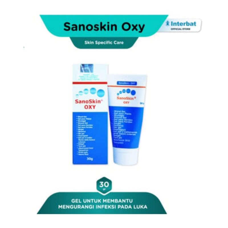 Sanoskin Oxy Gel exp Maret 2025 bekas jerawat/luka decubitus