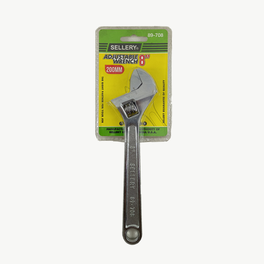 Kunci Inggris 8 inch Adjustable Wrench 200mm Sellery 89-708