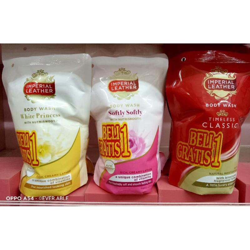 BELI 1 GRATIS 1 CUSSONS IMPERIAL LEATHER BODY WASH (400ML + 220ML)
