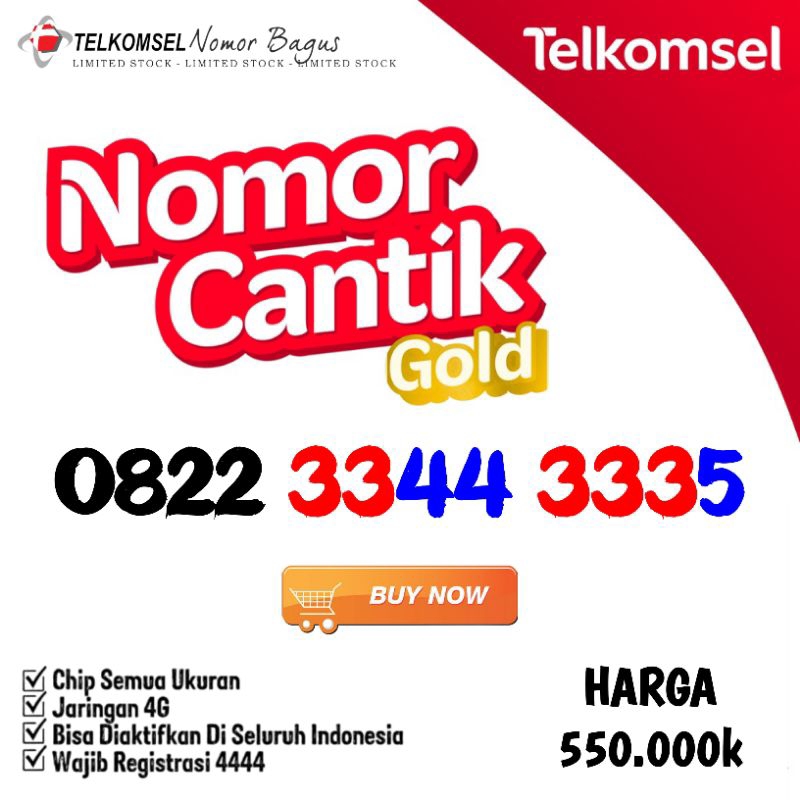 Nomor Cantik Simpati Nomer Kartu Perdana Telkomsel. No hp 23 33 43 53