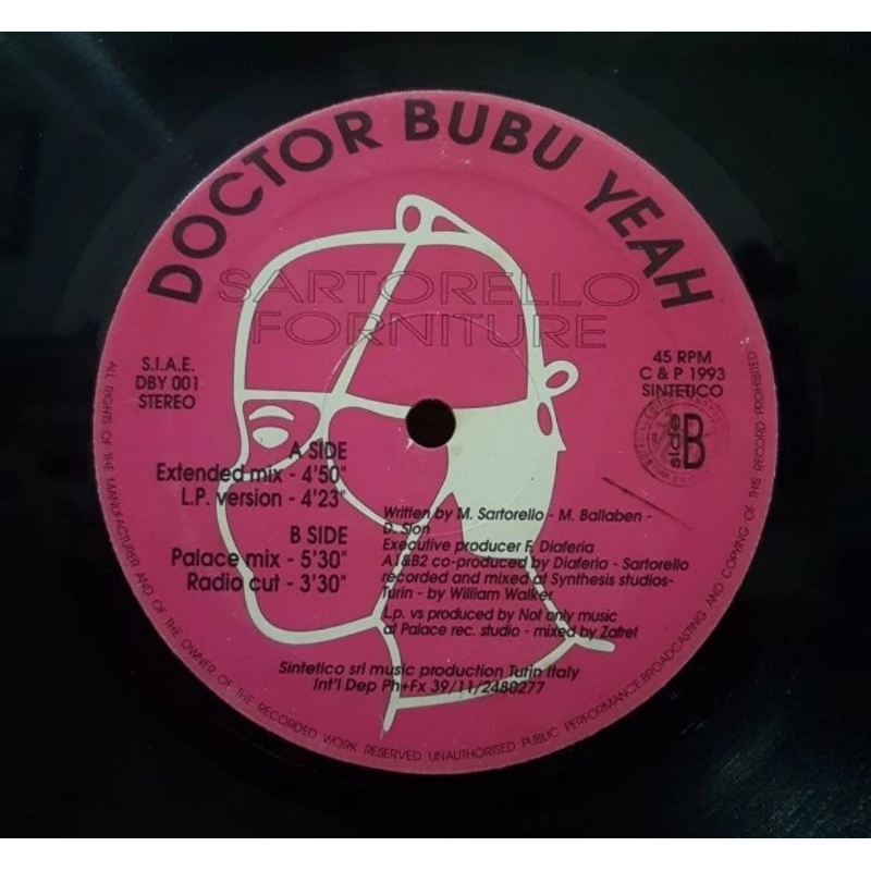 Vinyl Piringan Hitam 12 inch Doctor Bubu Yeah