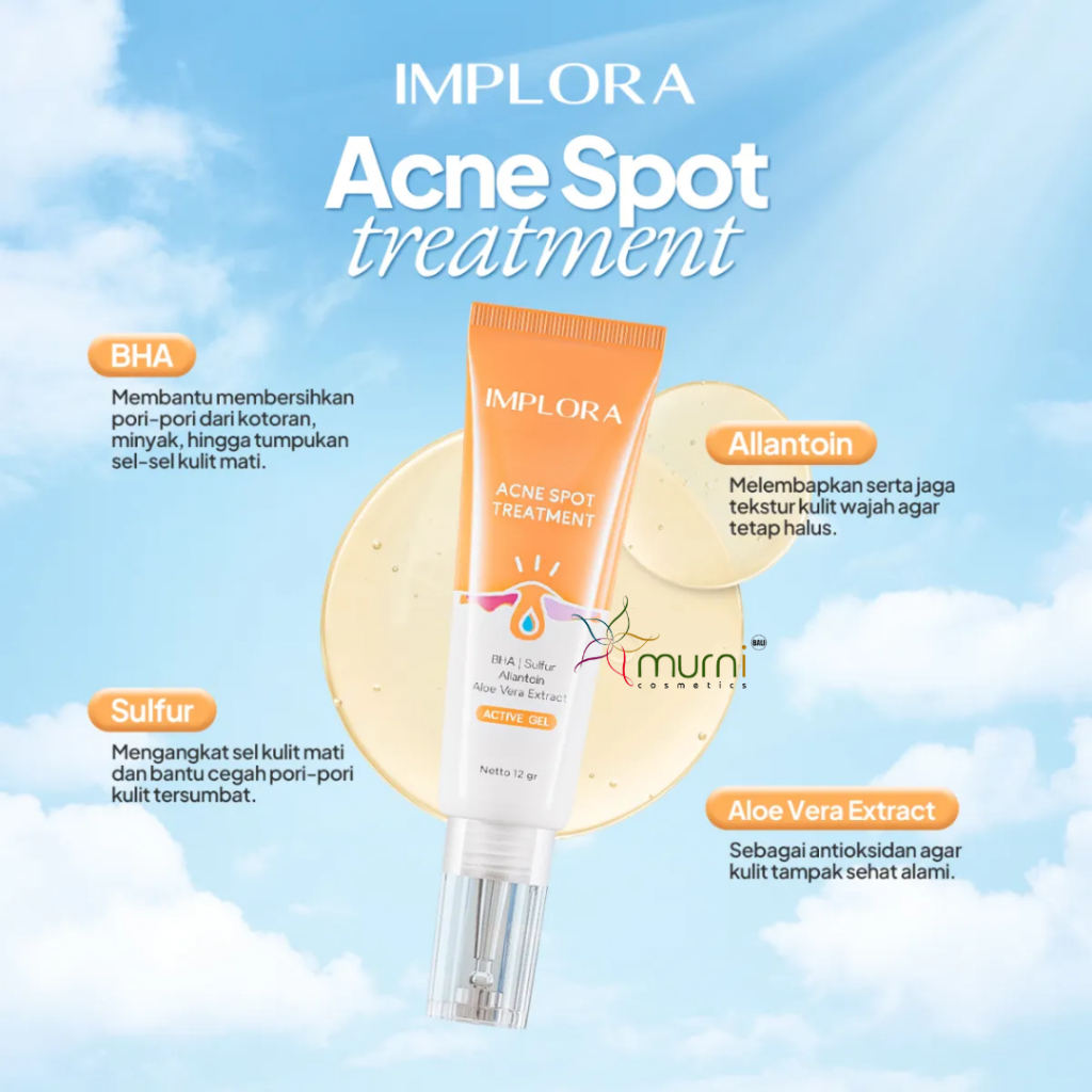 IMPLORA ACTIVE GEL 12GR | ACNE SPOT TREATMENT , DARK SPOT TREATMENT