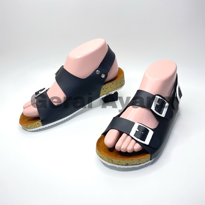 DISKON DAY! Sandal Wanita Puyuh Gesper - Sandal Kekinian - Sandal Selop Dua Gasper dengan Tali - Sandal Wanita Nevada