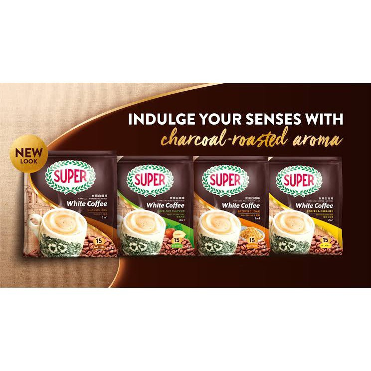 

ECER 1 SASET SUPER WHITE COFFEE CLASSIC HAZELNUT 3IN1