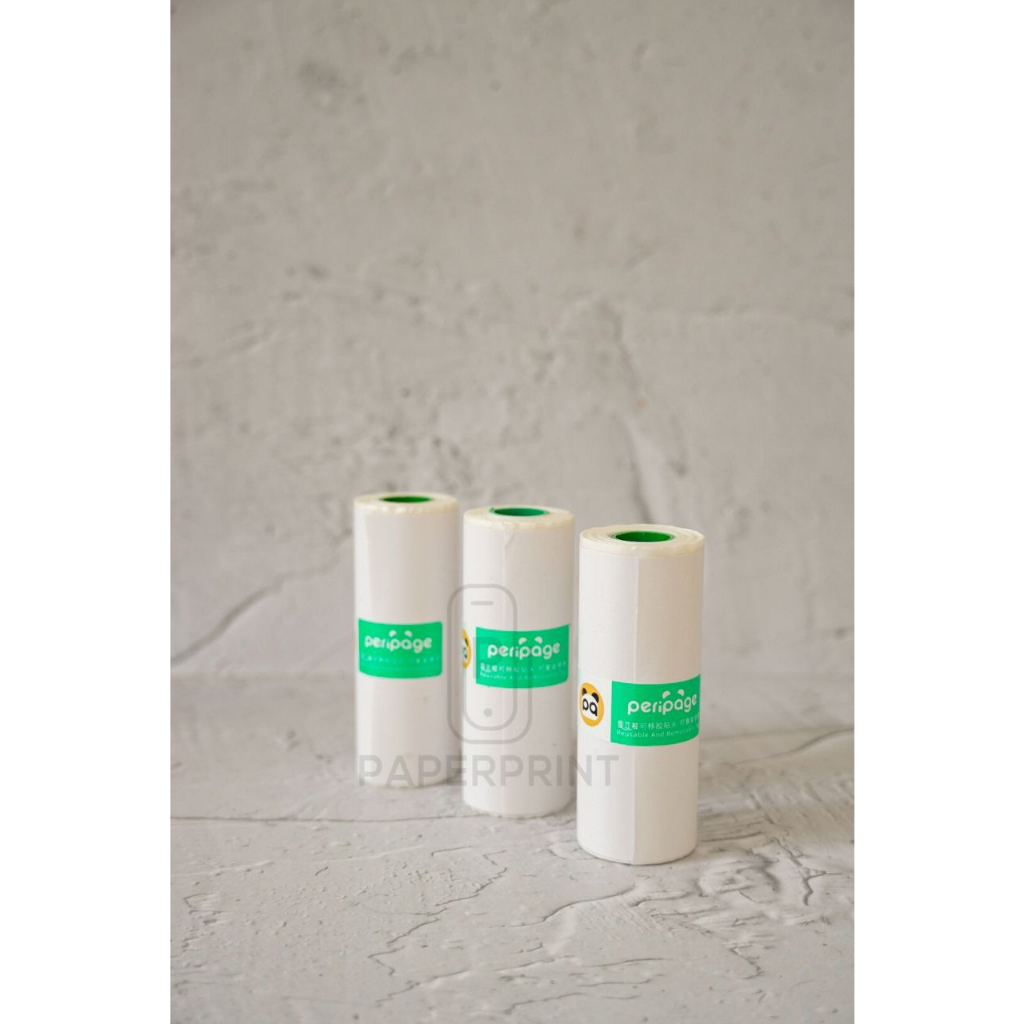 

White Sticker PERIPAGE A9 77x30mm SET B Label Resi