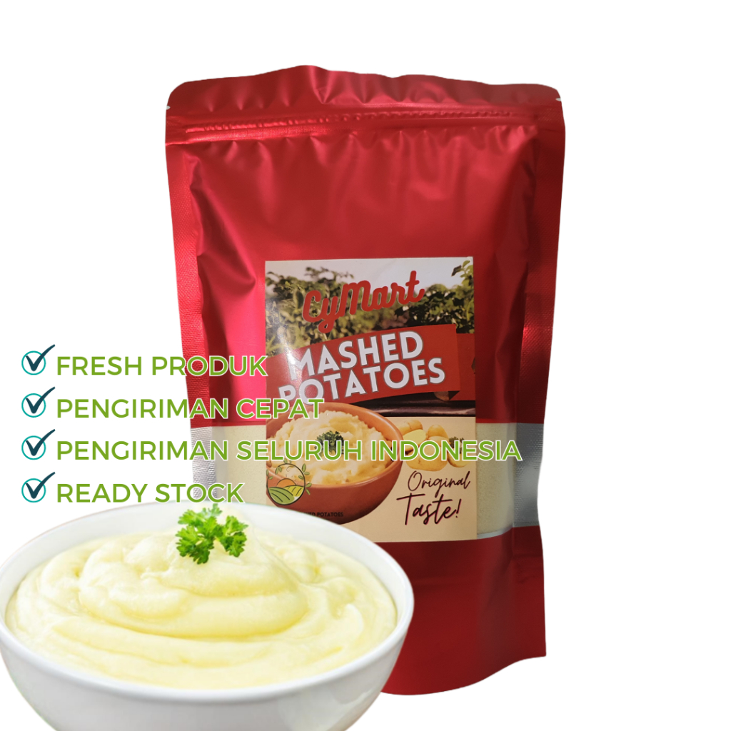 

MASHED POTATO / Mashed Potatoes Classic / Kentang Tumbuk / Tepung Kentang Instan @500 gram. Cymart Potato