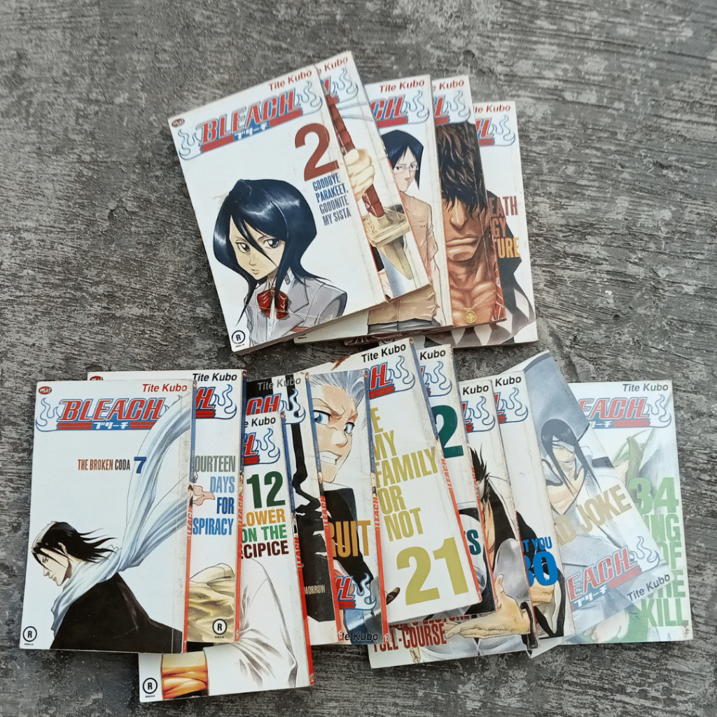 Komik Bleach vol.1,2,4,5,6,7,9,12,15,16,21,22,28,30,33,34