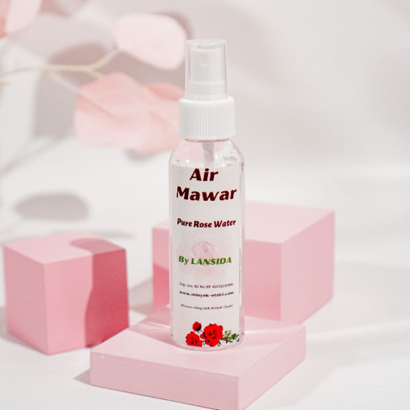 Air Mawar Murni Rose Water 100 ml Pure Hidrosol Toner Spray