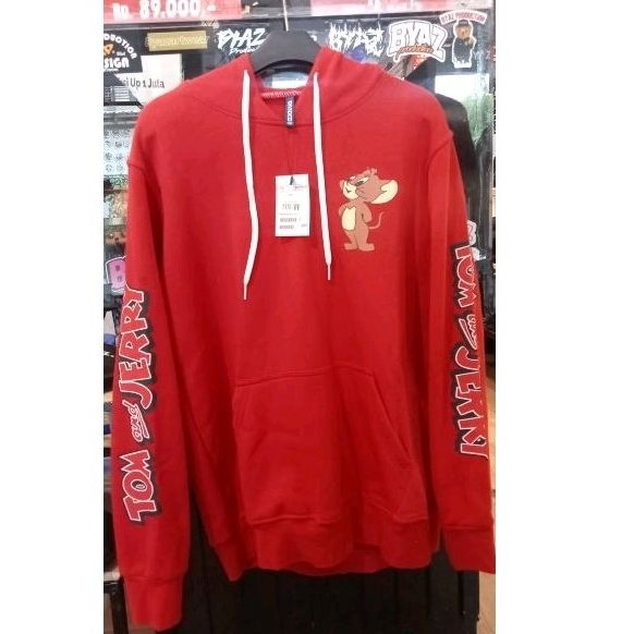 Hoodie Tom And Jerry Merah H*M