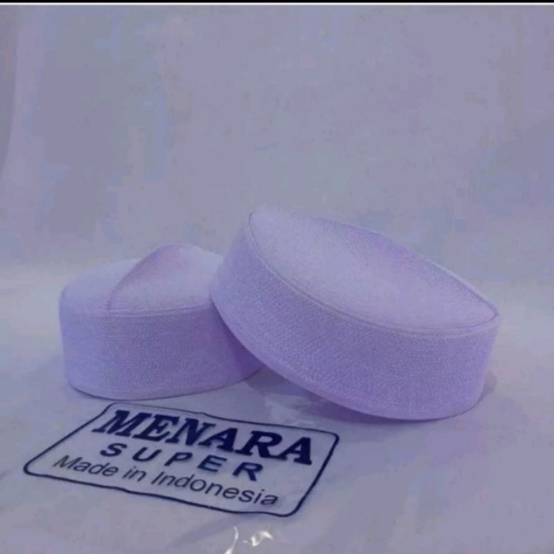 SONGKOK KALBUT / PECI SANTRI / KUPIAH WARNA PUTIH / SANTRI / PECI TINGGI 6-8 CM