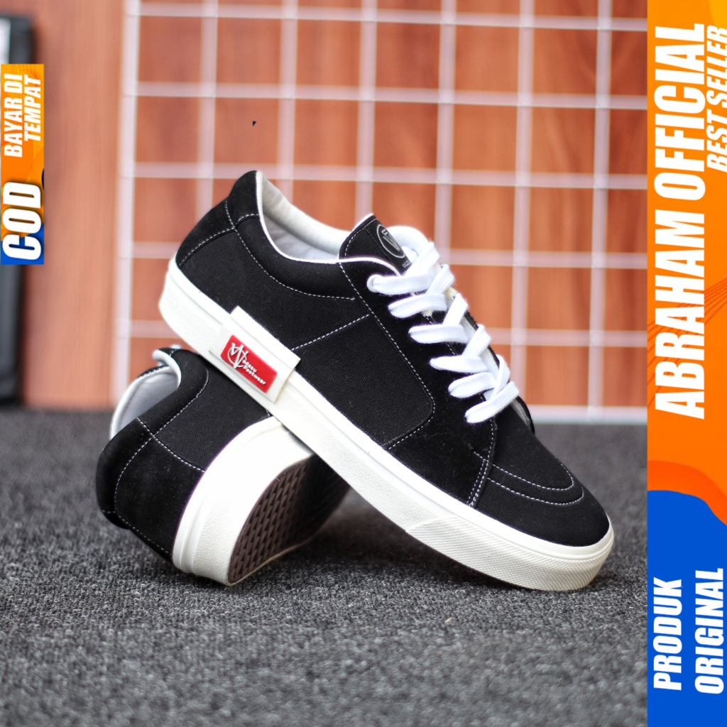 Sepatu Pria Sneakers 38-47 Og Hitam Ukuran Besar Pria Big Size Pria Hitam Abraham