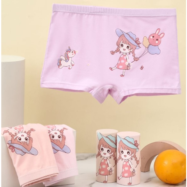 LUSINAN!! Celana Dalam Anak Perempuan GONGFASHIJIA - Boxer Anak Cewek Bahan Super Halus - Dalaman Anak IMPORT / Murah 3 , 6 dan 1 Lusin